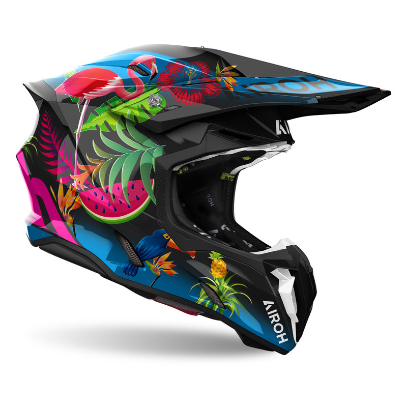 KASK MOTOCYKLOWY AIROH TWIST 3 AMAZONIA GLOSS