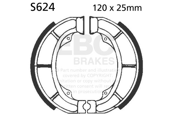 EBC Brakes Szczęki hamulcowe EBC S624 (1 kpl.)