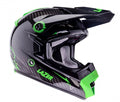 Kask motocyklowy LAZER MX8 Pure Carbon czarny/carbon/zielony
