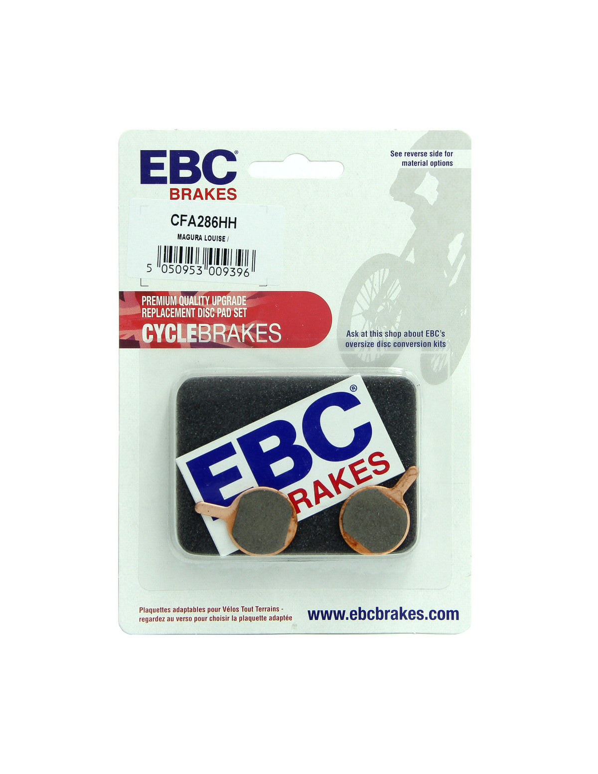 CFA286HH - Klocki hamulcowe rowerowe (spiekane) EBC Brakes