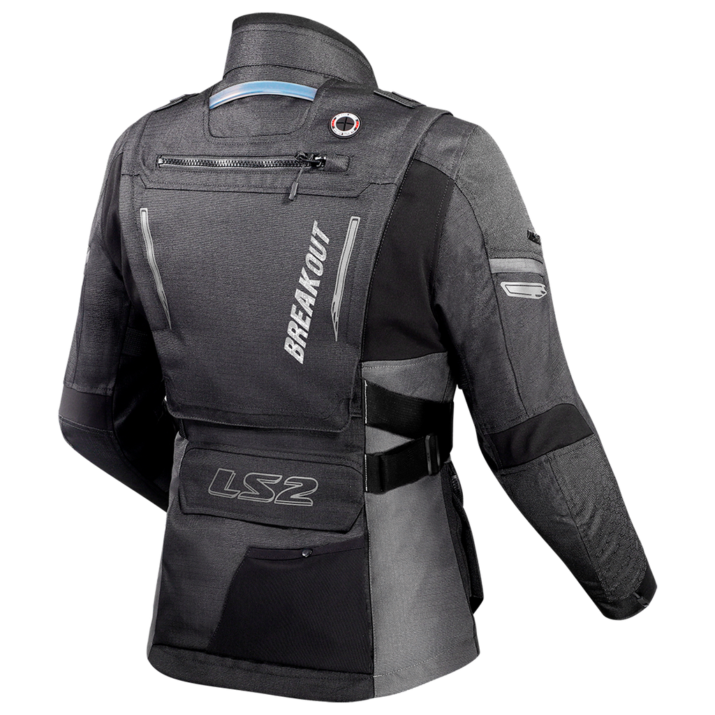 KURTKA LS2 BREAKOUT LADY BLACK SMOKE