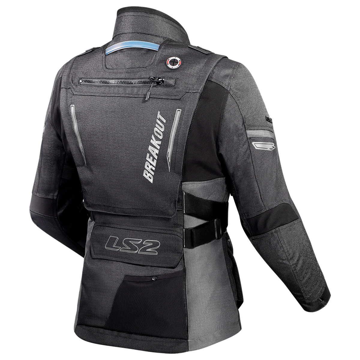 KURTKA LS2 BREAKOUT LADY BLACK SMOKE