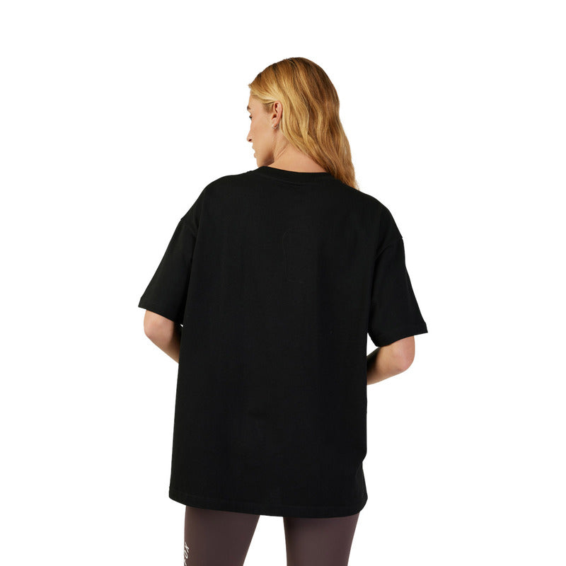 T-SHIRT DAMSKI FOX WORDMARK OS BLACK