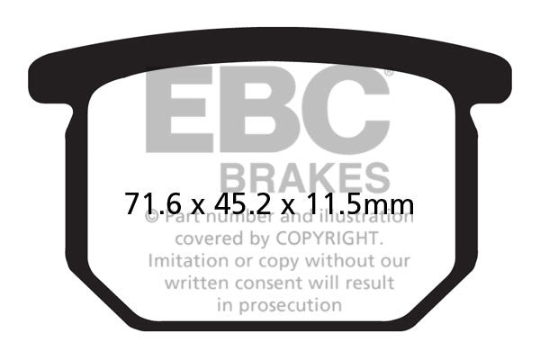 EBC Brakes Klocki hamulcowe EBC FA065 (kpl. na 1 tarcze)