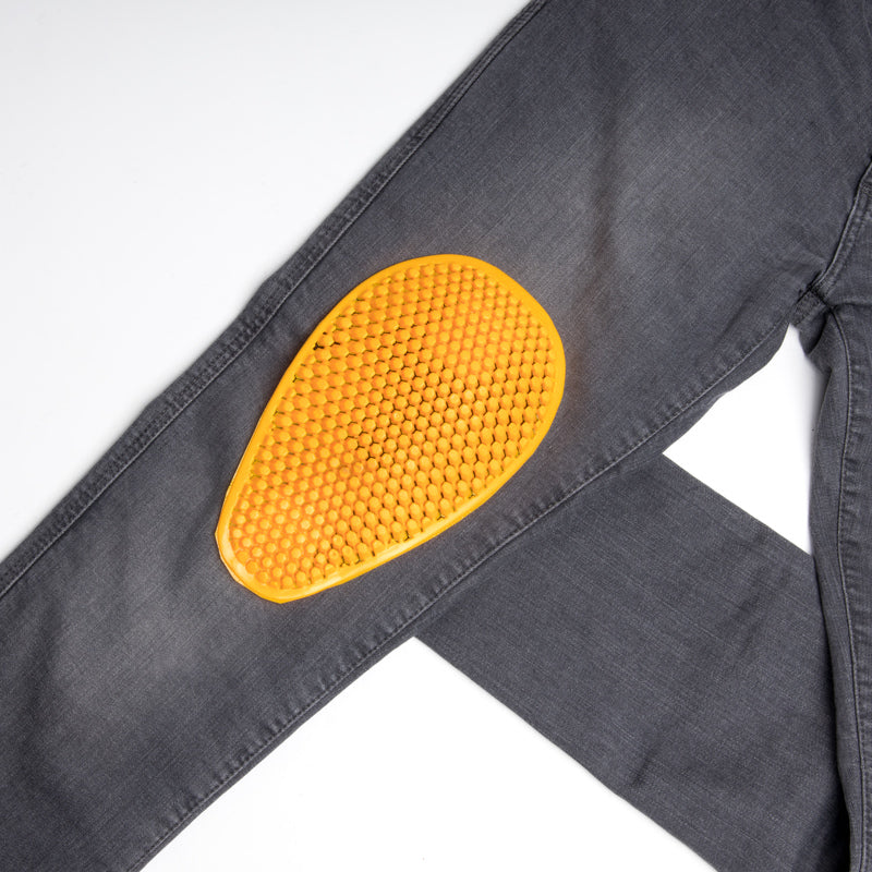 JEANSY MOTOCYKLOWE OZONE STRIKER SLIM FIT WASHED GREY