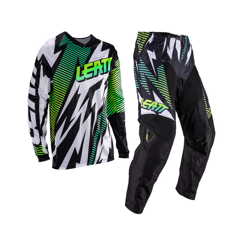 STRÓJ OFFROADOWY BLUZA I SPODNIE JUNIOR LEATT RIDE KIT 3.5 STORM TEAL XL