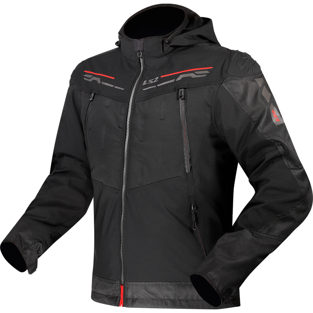 KURTKA LS2 ZIRCONIUM MAN BLACK RED
