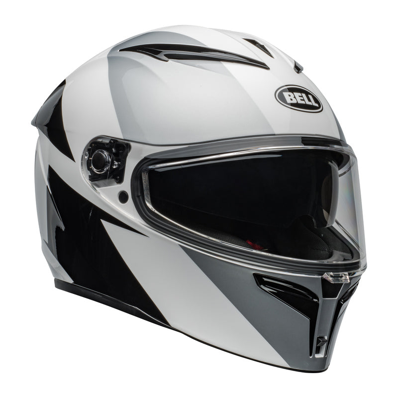 KASK MOTOCYKLOWY BELL LITHIUM ECE6 SHEAR SILVER WHITE