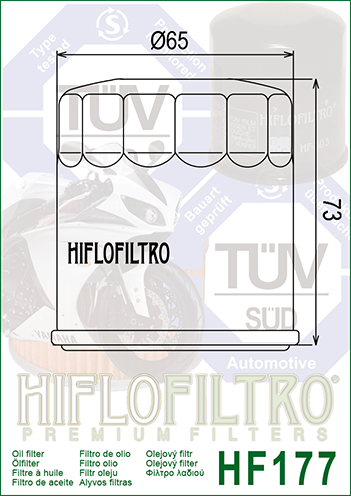 Hiflofiltro FILTR OLEJU HIFLO HF177 BUELL 500/900/1200