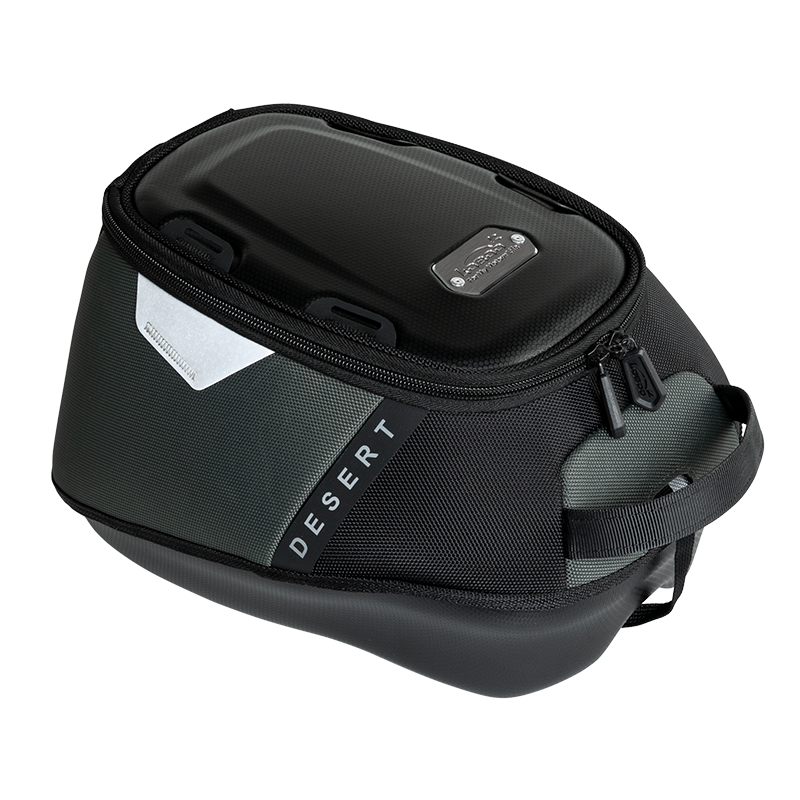 LOBOO Tank Bag z funkcją szybkiego demontażu z kotwy magnetycznej, regulacja montażu w zakresie 110mm, 10L, czarny/szary