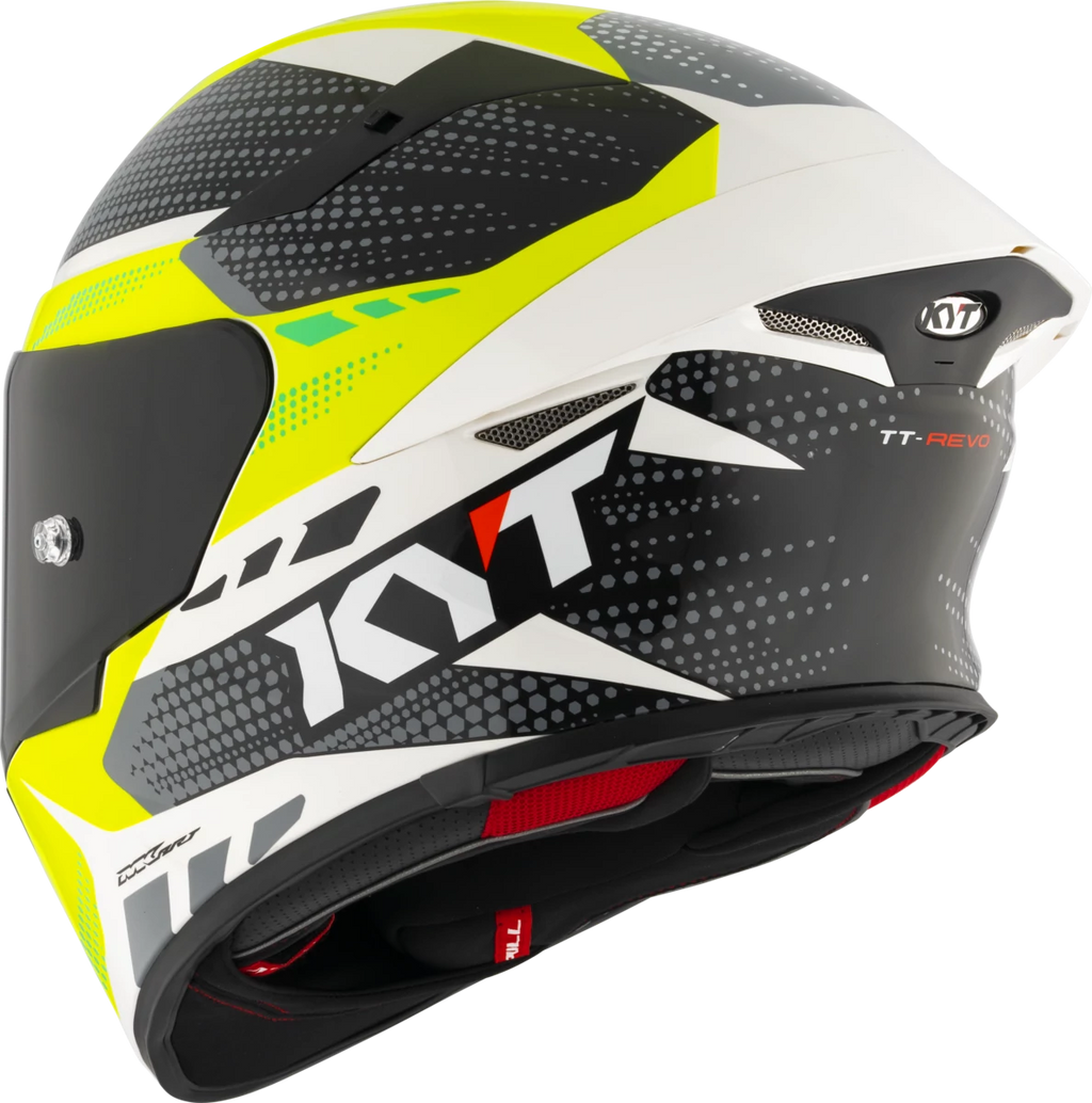 Kask motocyklowy KYT TT-REVO GEAR Czarny/Żółty
