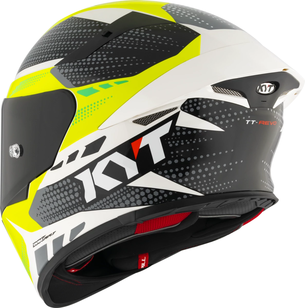 Kask motocyklowy KYT TT-REVO GEAR Czarny/Żółty