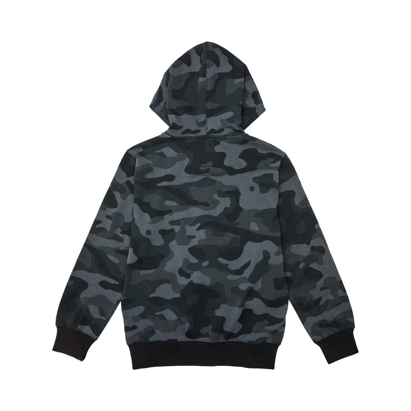 BLUZA Z KAPTUREM NA ZAMEK JUNIOR FOX HEAD BLACK CAMO
