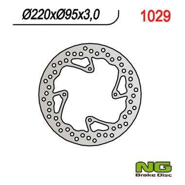 NG TARCZA HAMULCOWA PRZÓD KTM 85 SX '03-'15 (220X95X3) (4X6,5MM) – zdjęcie 2