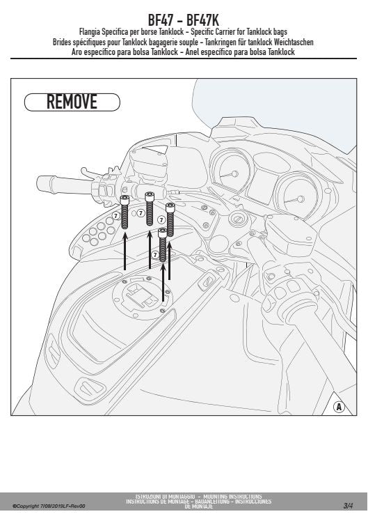 KAPPA MOCOWANIE TANKLOCK BMW R 1200RT (05-13) – zdjęcie 2