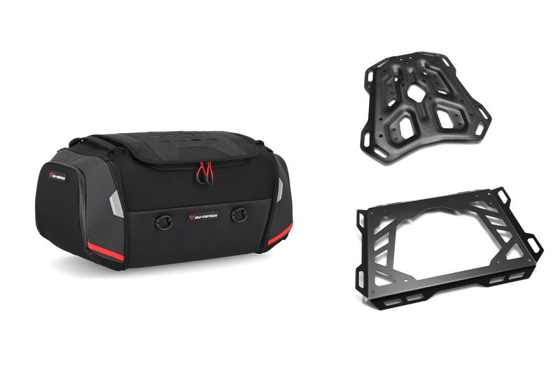 ZESTAW TORBA TYLNA I STELAŻ SW-MOTECH RACKPACK KTM 1290 SUPER DUKE (16-19) BLACK GREY