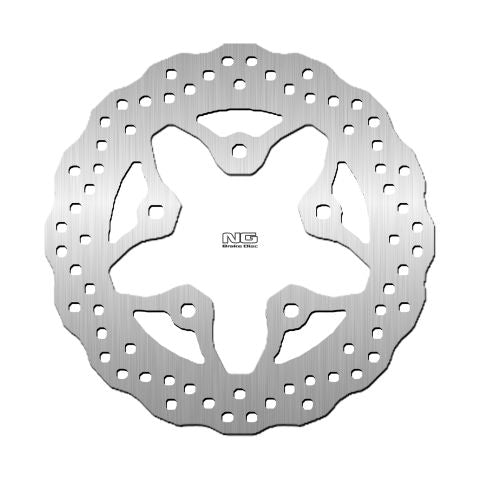 NG TARCZA HAMULCOWA TYŁ KAWASAKI ZXR 750 '91-'95, ZX 7R '96-'99, ZX 9R '94-'97, GTR 1000 '86-'93, ZR 1100 '96-'98 (230X82X4MM) (5X10,5MM) WAVE – zdjęcie 2