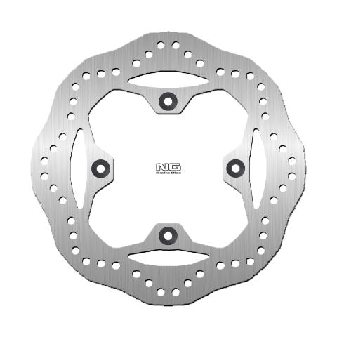 NG TARCZA HAMULCOWA TYŁ TRIUMPH BONNEVILLE 750/790/800/865 '01-18, TIGER XC 800 '10-17 (255X105X5MM) (4X10,5MM) WAVE – zdjęcie 2