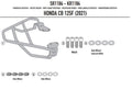 GIVI STELAŻ KUFRA CENTRALNEGO MONOLOCK (BEZ PŁYTY) - HONDA CB 125F (21 > 26)