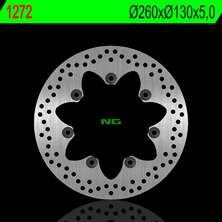NG TARCZA HAMULCOWA PRZÓD KAWASAKI VN750 VULCAN (260X130X5MM) 7 OTWORÓW ŚR.10,5