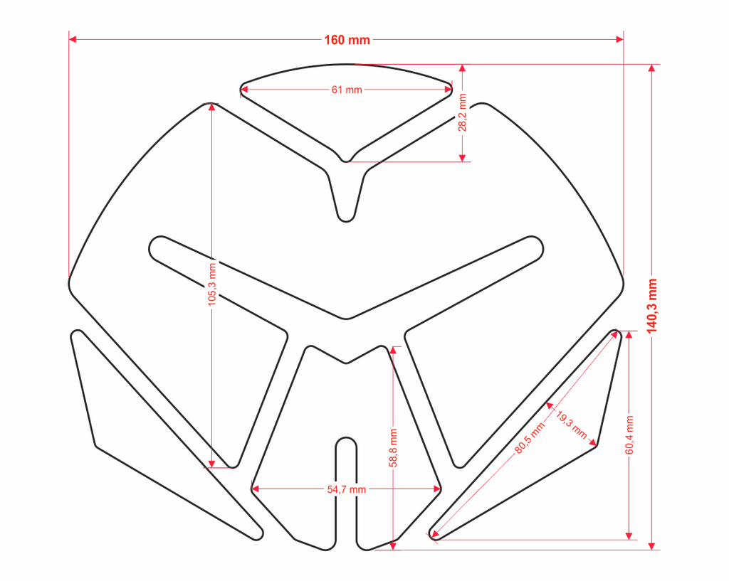 ONEDESIGN Tankpad IROBOT carbon