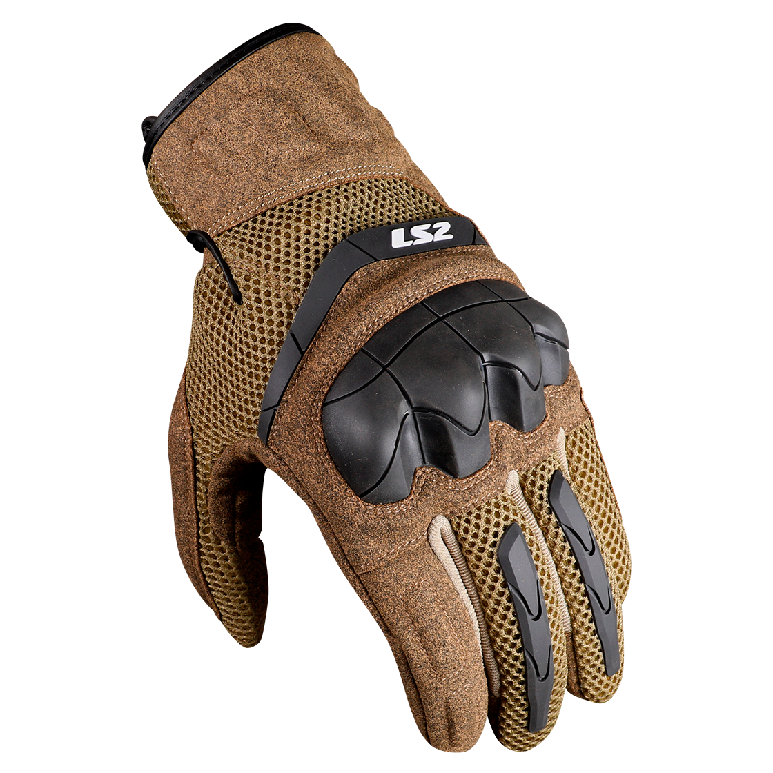 RĘKAWICE LS2 KUBRA MAN GLOVES BROWN