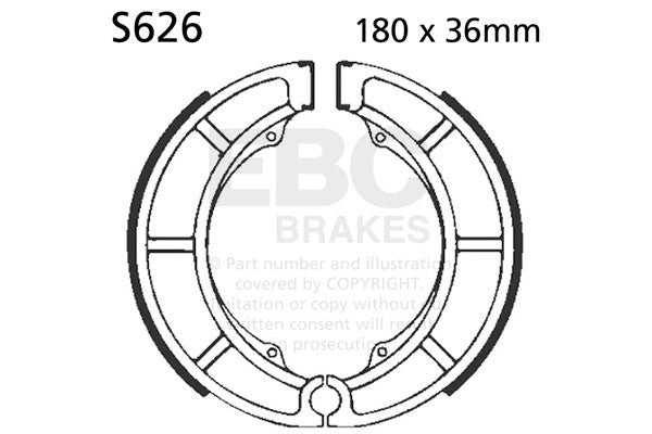 EBC Brakes Szczęki hamulcowe EBC S626 (1 kpl.)