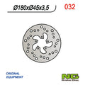 NG TARCZA HAMULCOWA PRZÓD/TYŁ GAS GAS PAMPERA 125/250/370 '98, EC 50 '99, TXT BOY 50 '00-02, (180X45X3,5MM) (5X6,5MM) – zdjęcie 2