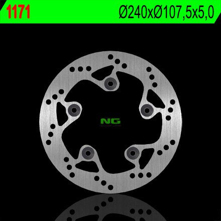 NG TARCZA HAMULCOWA TYŁ KTM DUKE 690/790/890 '08-'22 (240X107,5X5) (5X8,5MM) – zdjęcie 2