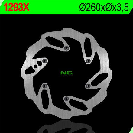 NG TARCZA HAMULCOWA PRZÓD BETA RR ENDURO 250/300 '12-'23, XTRAINER 250 '17-'22 4T 390/400/430/450/480/498 (260X-X3,5) WAVE 6 OTWORÓW