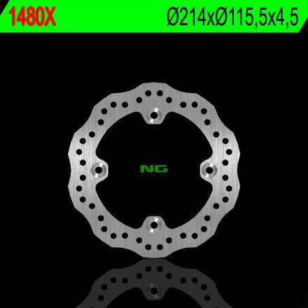 NG TARCZA HAMULCOWA PRZÓD/TYŁ CAN-AM 500/650/800/1000 RENEGATE/OUTLANDER (214X115,5X4,5) (4X8,5MM) WAVE – zdjęcie 2