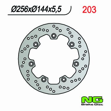 NG TARCZA HAMULCOWA PRZÓD HONDA XL 600 RM/LM (85-88) (256x144x5,5) – zdjęcie 2