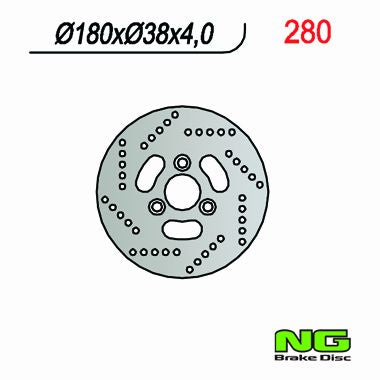 NG TARCZA HAMULCOWA PRZÓD SUZUKI AN 125/150 95-00 (180X38X4) – zdjęcie 2