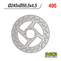 NG TARCZA HAMULCOWA TYŁ YAMAHA YFM 350 WARRIOR '00-'03 (245x58,5x4,5) – zdjęcie 2
