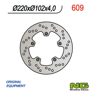 NG TARCZA HAMULCOWA TYŁ YAMAHA TZR 50R 03-15 (220X102X4) 5 OTWORÓW ŚR.6,5 – zdjęcie 2