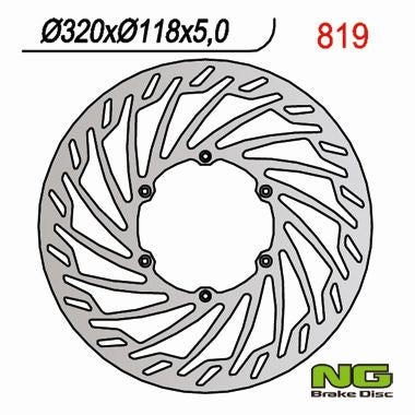 NG TARCZA HAMULCOWA PRZÓD SUZUKI RM/RMZ/DRZ/YZ/YZF (320X118X5) SUPERMOTO 320MM – zdjęcie 2