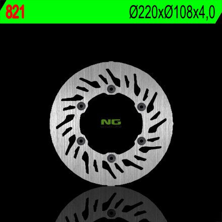 NG TARCZA HAMULCOWA TYŁ GAS GAS 125/200/250/400/450/515 (220X108X4) (6X6,5MM) – zdjęcie 2
