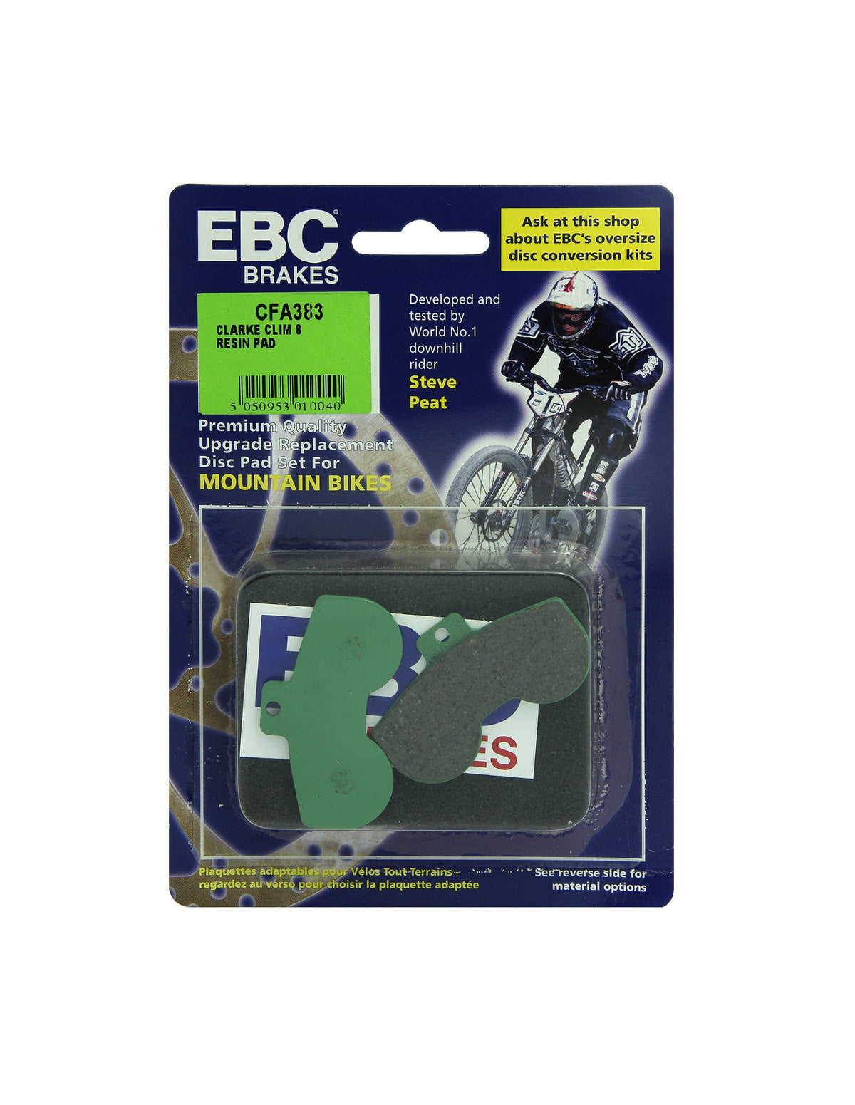CFA383 - Klocki hamulcowe rowerowe (organiczne) EBC Brakes – zdjęcie 2