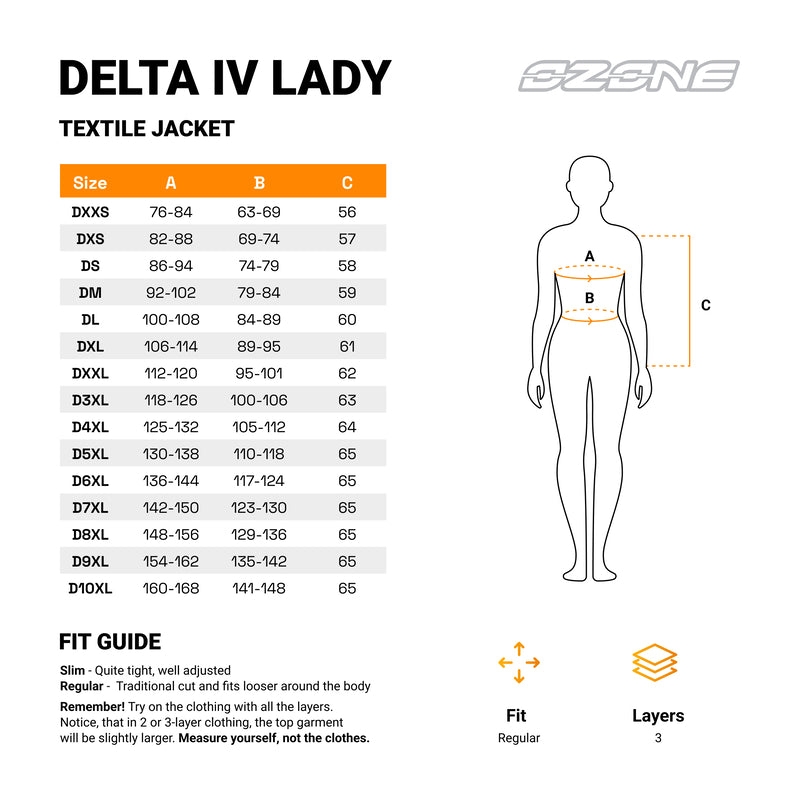 KURTKA MOTOCYKLOWA TEKSTYLNA DAMSKA OZONE DELTA 4 BLACK W7XL – zdjęcie 7