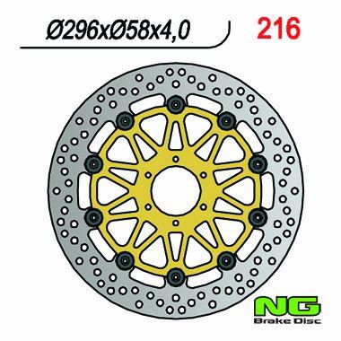 NG TARCZA HAMULCOWA TYŁ KYMCO DT X360 125 '22-'23, AGILITY 300 '19-'22, AGILITY 350 '21-'23, DT X360 360 '22-'23 (240X88X5MM) (5X10,25MM)