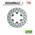 NG TARCZA HAMULCOWA PRZÓD KAWASAKI KX 80 '84-'00, KX 85 '01-16, KX 100 '06-16 (220X96X3)