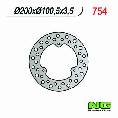 NG TARCZA HAMULCOWA PRZÓD SUZUKI RM 80/85 (200x100x3,5)