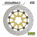 NG TARCZA HAMULCOWA PRZÓD SUZUKI GSXR600/750 '97-'03, GSXR1000 '00-'04, TL1000, GSXR1300 HAYABUSA '99-07 (320x69x5) PŁYWAJĄCA CZARNY ŚRODEK