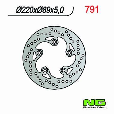 NG TARCZA HAMULCOWA TYŁ SUZUKI GSXR/ SV/ TL (220x89x5) (5X10,5MM)