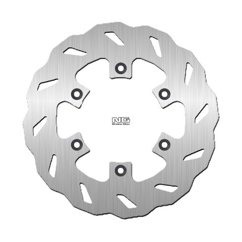NG TARCZA HAMULCOWA TYŁ KAWASAKI KDX 200/250 '89-96, KLX 650 '96-14, KX 125/250/500 '86-04 (220X100X4,5MM) (6X6,5MM) WAVE – zdjęcie 2