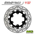 NG TARCZA HAMULCOWA PRZÓD BMW K1100LT/RS '89-00, R1100GS/R '93-94, R1100R/RT/RS '92-01 (305x118x5MM) (6X9,0MM) PŁYWAJĄCA