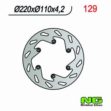 NG TARCZA HAMULCOWA TYŁ KTM SX/EXC/LC 4 (220x110x4,2) (NG141; NG129)