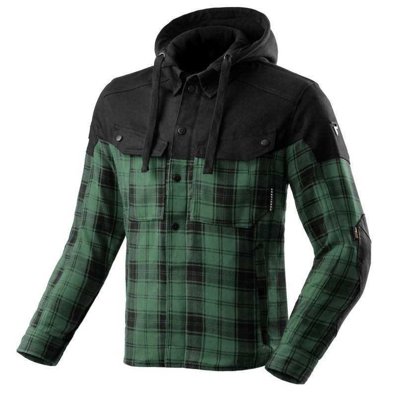 KOSZULA MOTOCYKLOWA REBELHORN SHIFTER BLACK GREEN