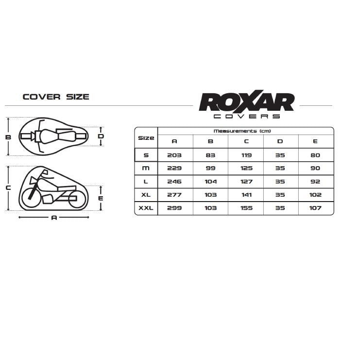 ROXAR HELMETS Pokrowiec zewnętrzny na motocykl ROXAR wodoodporny