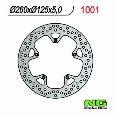 NG TARCZA HAMULCOWA PRZÓD / TYŁ APRILIA SR MAX 125/300 '10-'17, GILERA NEXUS 125 '07-'15/ 500 '04-'15, PIAGGIO 125/250/400/500 (260x125x5)